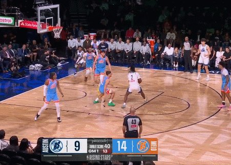 开云体育app下载-杨瀚森8分钟10分闪耀新秀赛！三分、突破样样都有